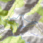 Mapa Sendero de los miradores de Revilla en las Gargantas de Escuaín