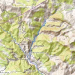 Mapa Villahermosa del Río - cascada del río Carbo