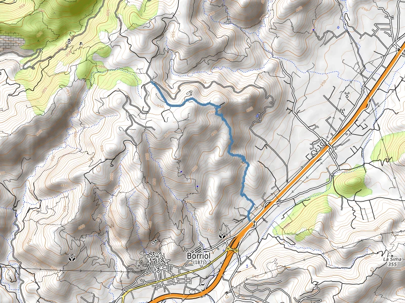 Mapa Borriol - La Pedra